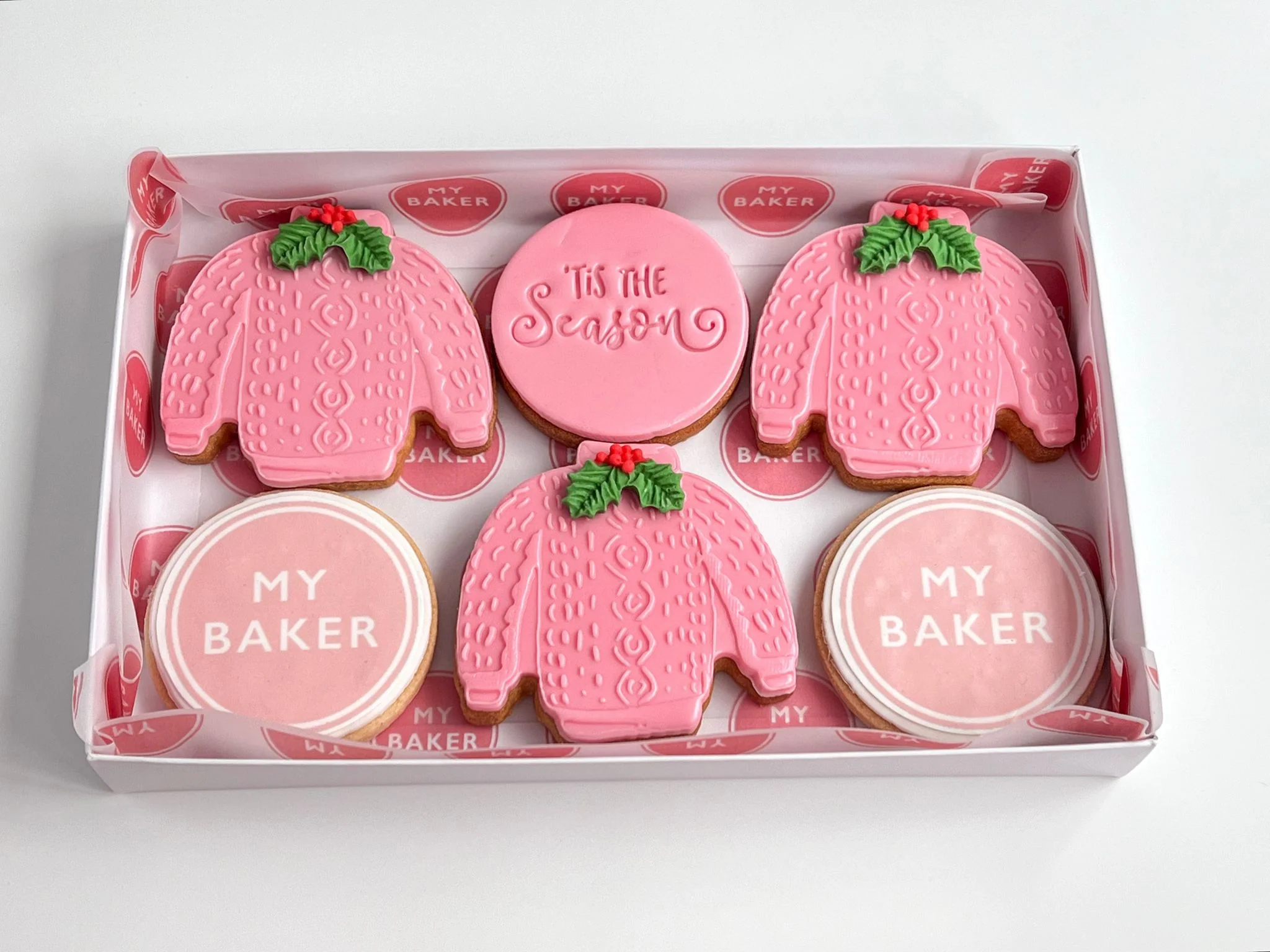 Christmas Jumper Cookies with Corporate Logo - Image 2