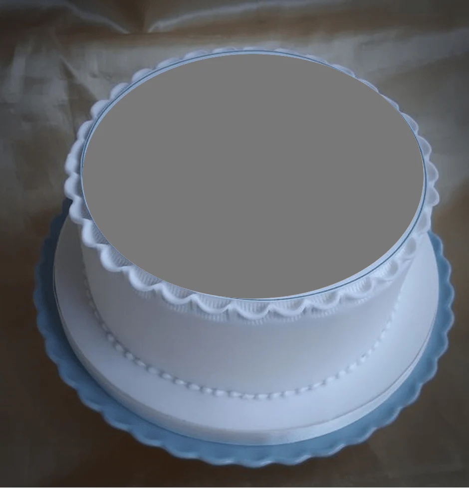 Round Edible Image Fondant Cake (48 Hours) - Image 3