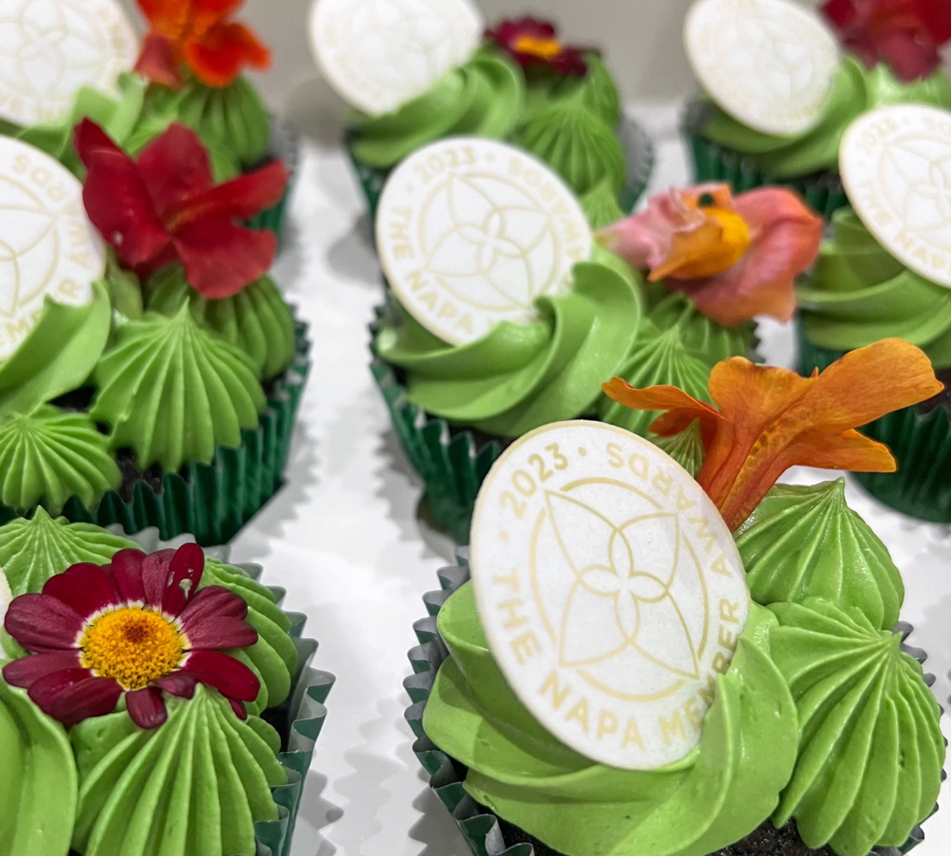 Logo Branded Floral Cupcakes - Image 2
