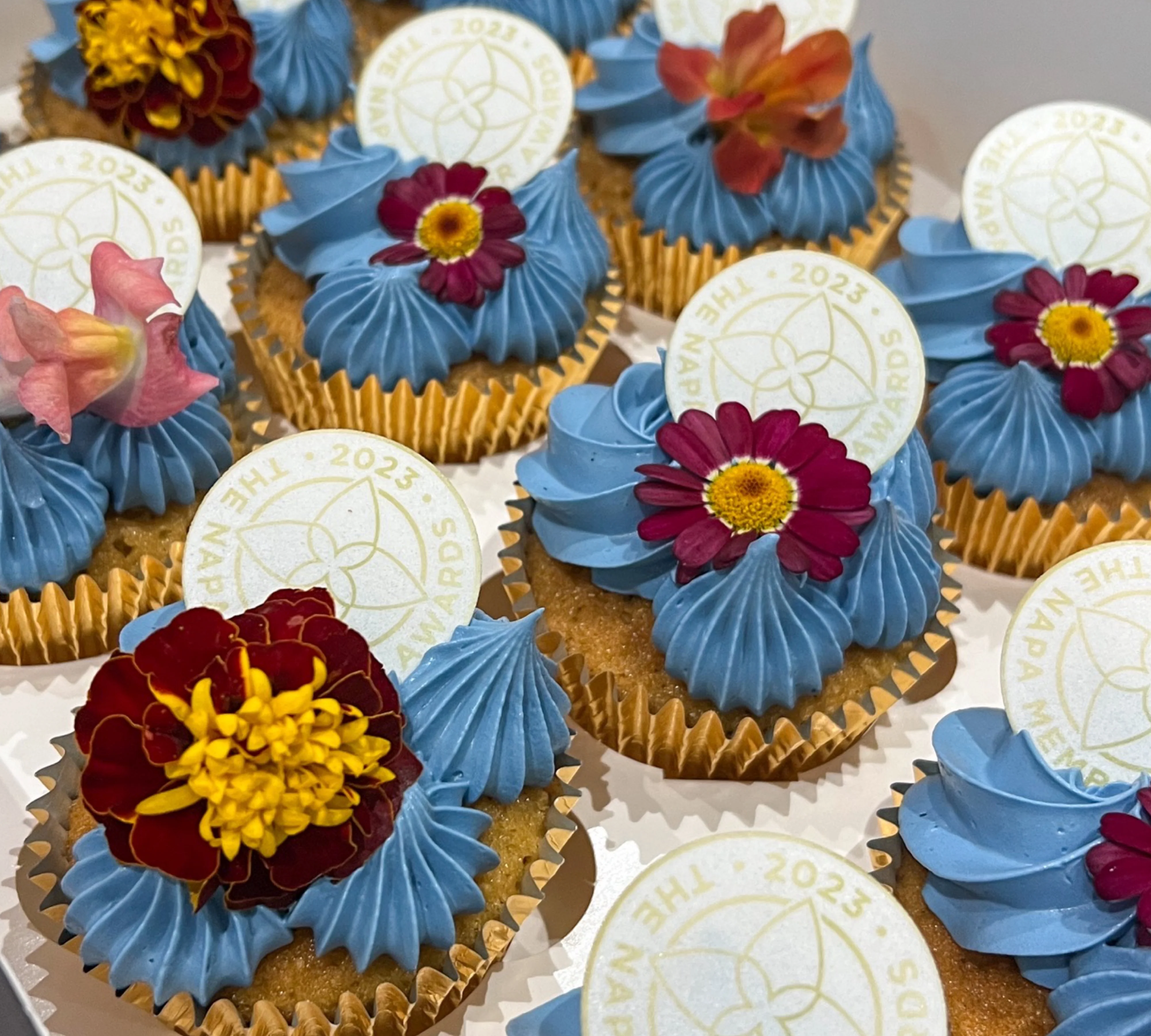 Logo Branded Floral Cupcakes - Image 3