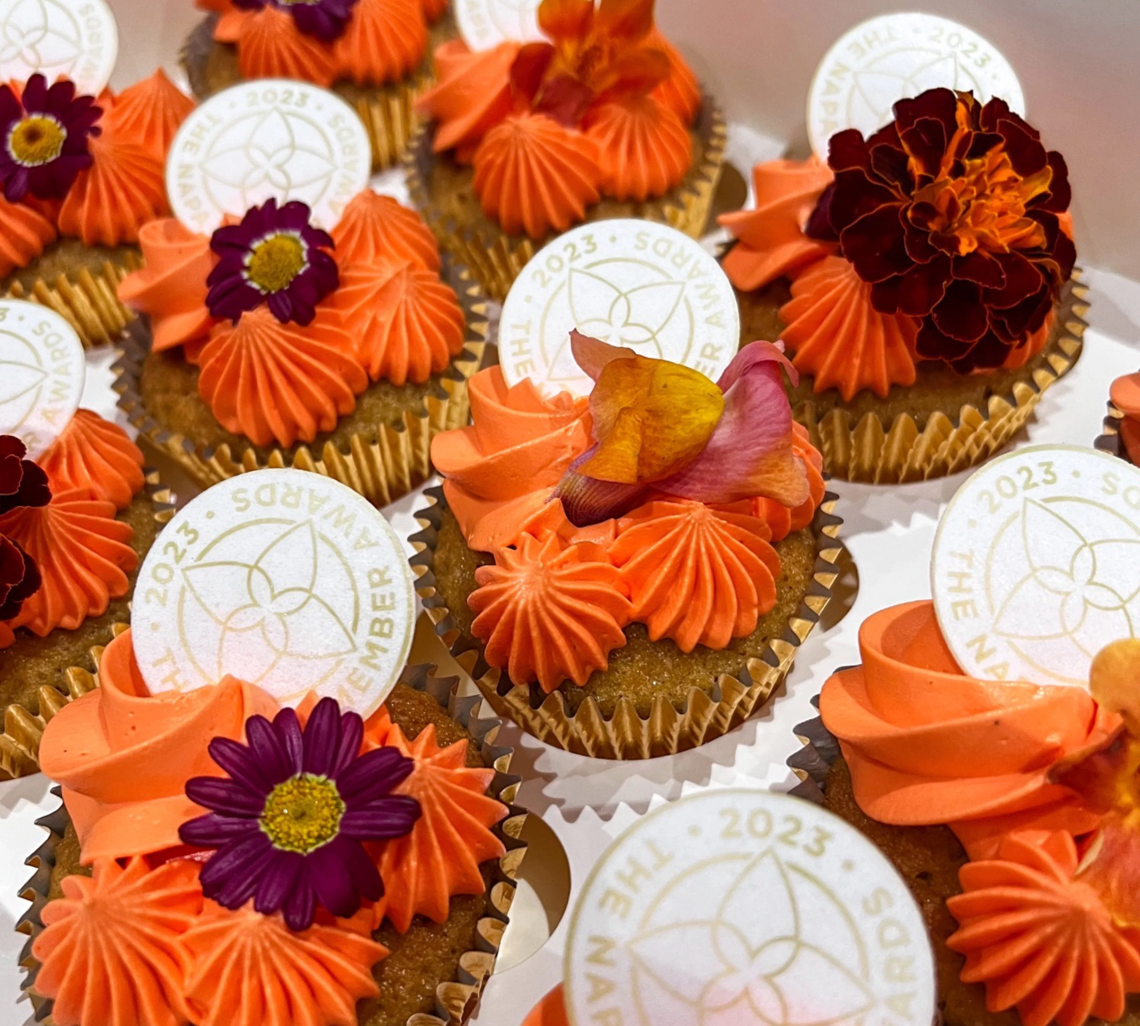 Logo Branded Floral Cupcakes - Image 5