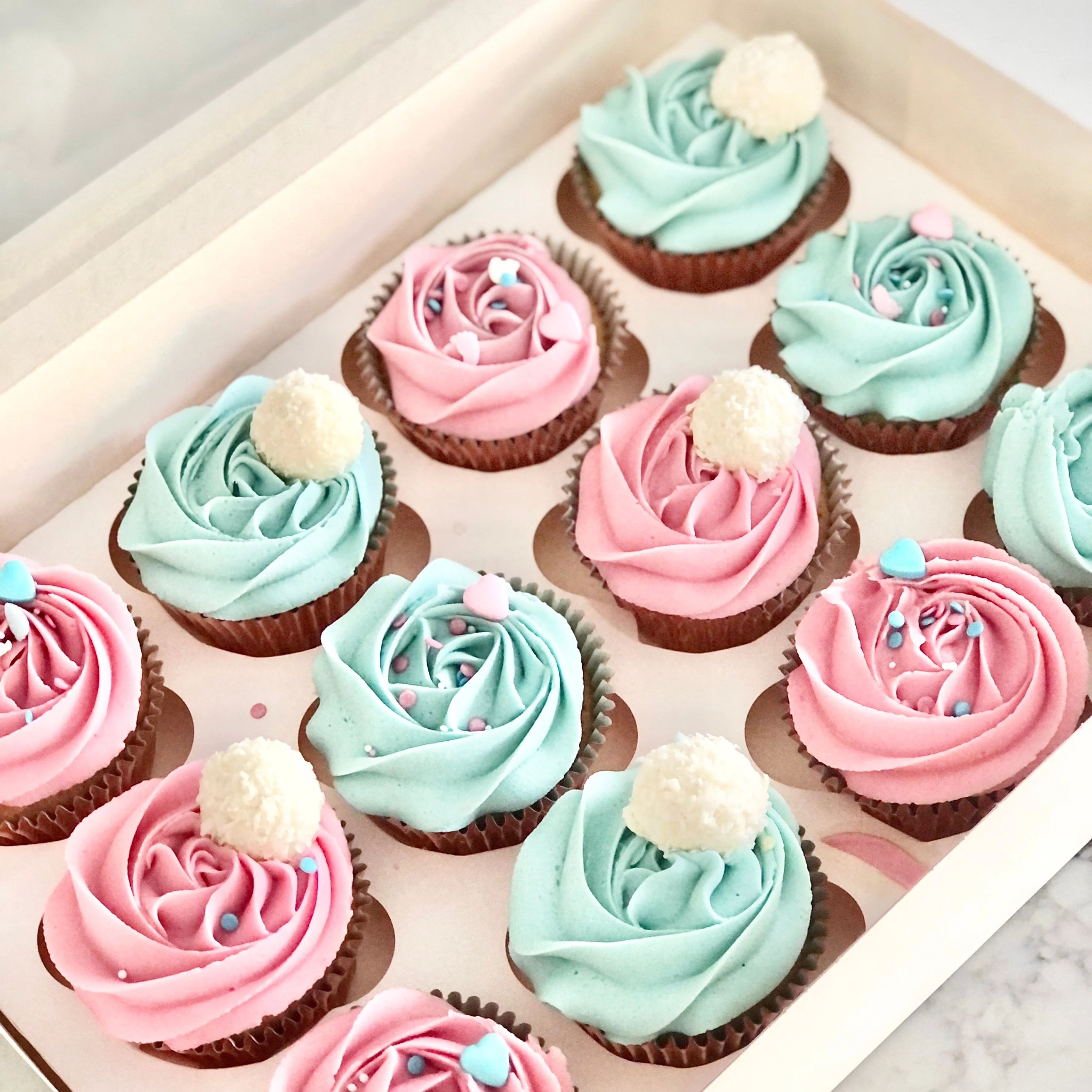 Gender Reveal Cupcakes