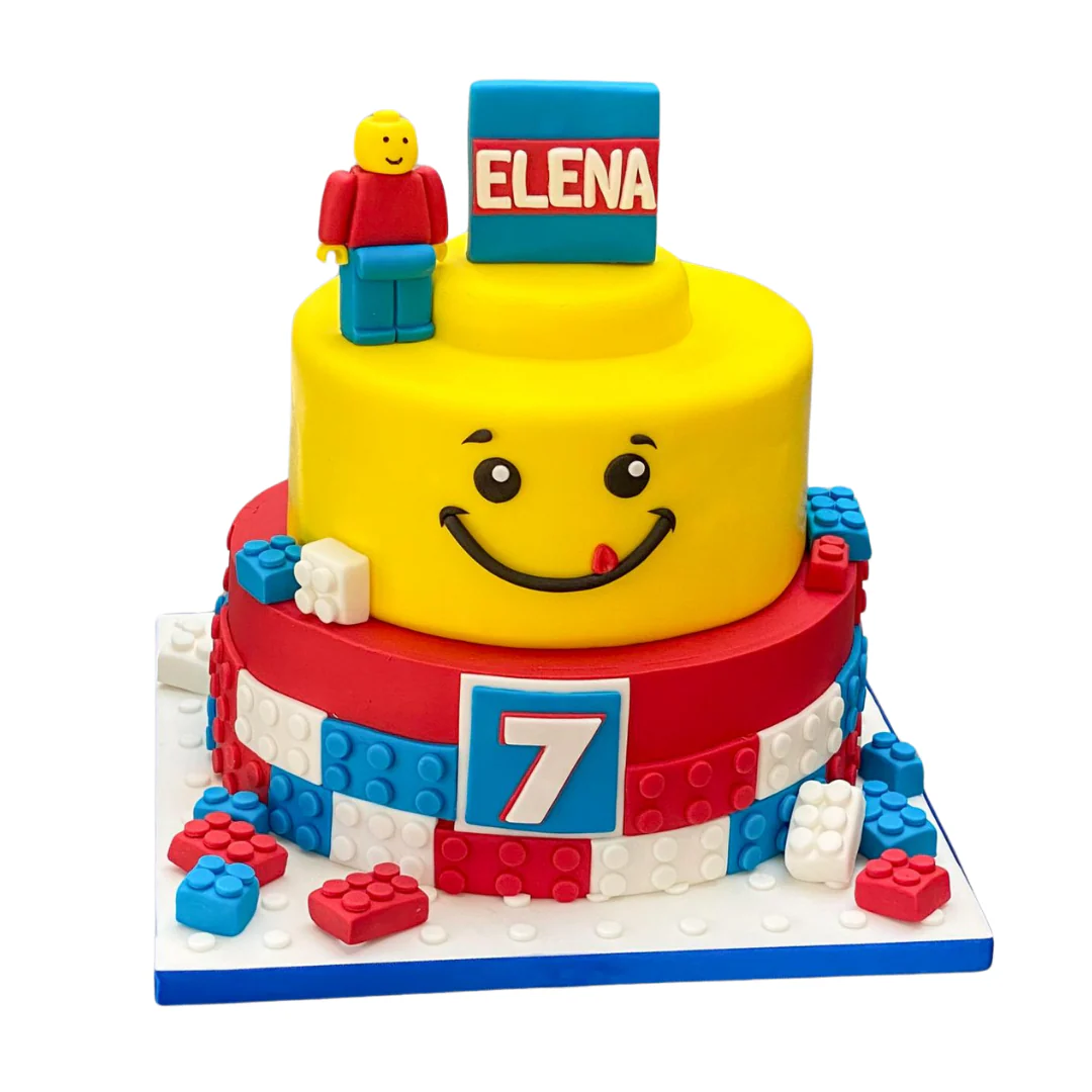 Lego Inspired Cake