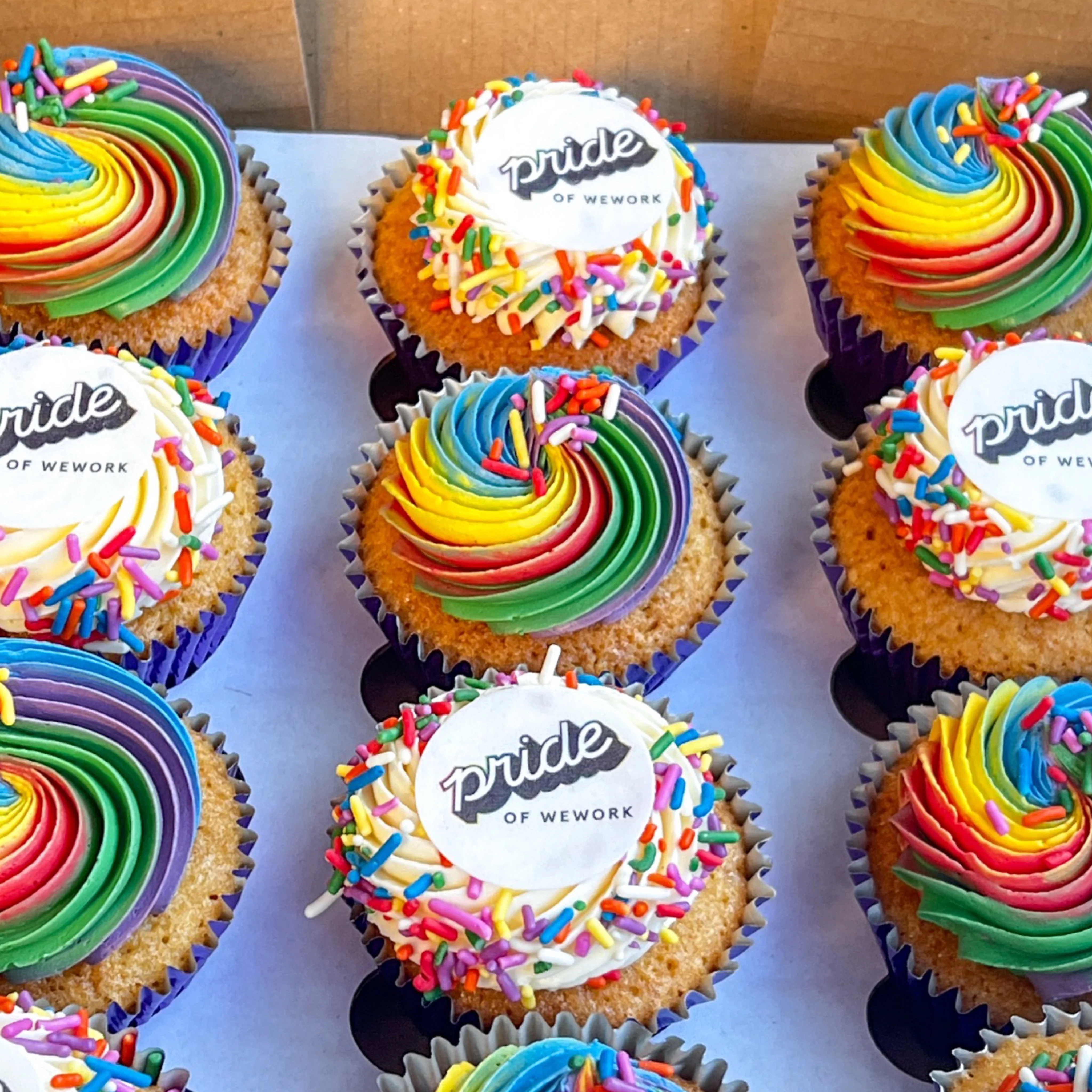 LGBTQ+ Pride Sprinkle Cupcakes - Corporate Quantities - Image 4