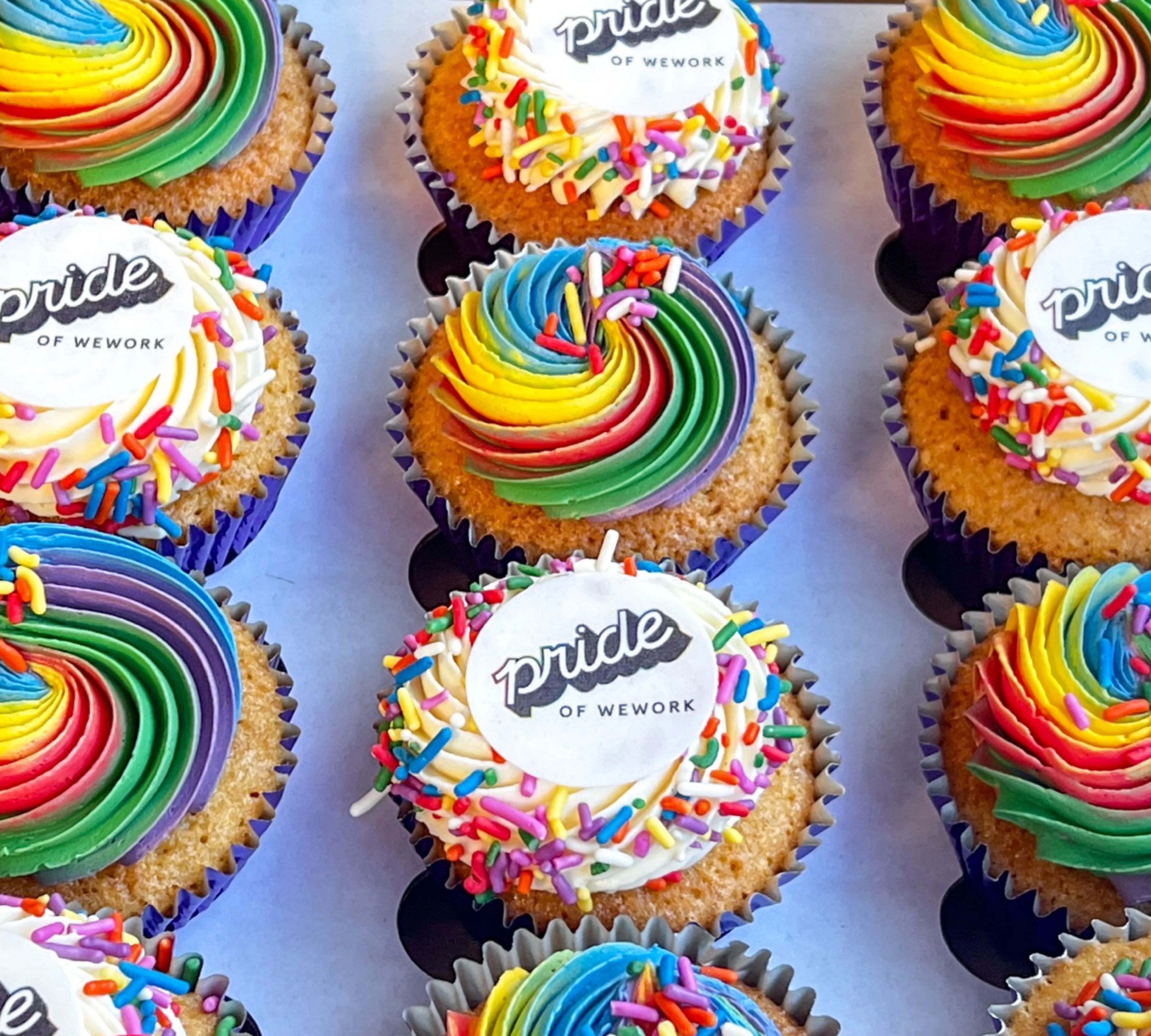 LGBTQ+ Pride Sprinkle Cupcakes - Corporate Quantities - Image 5