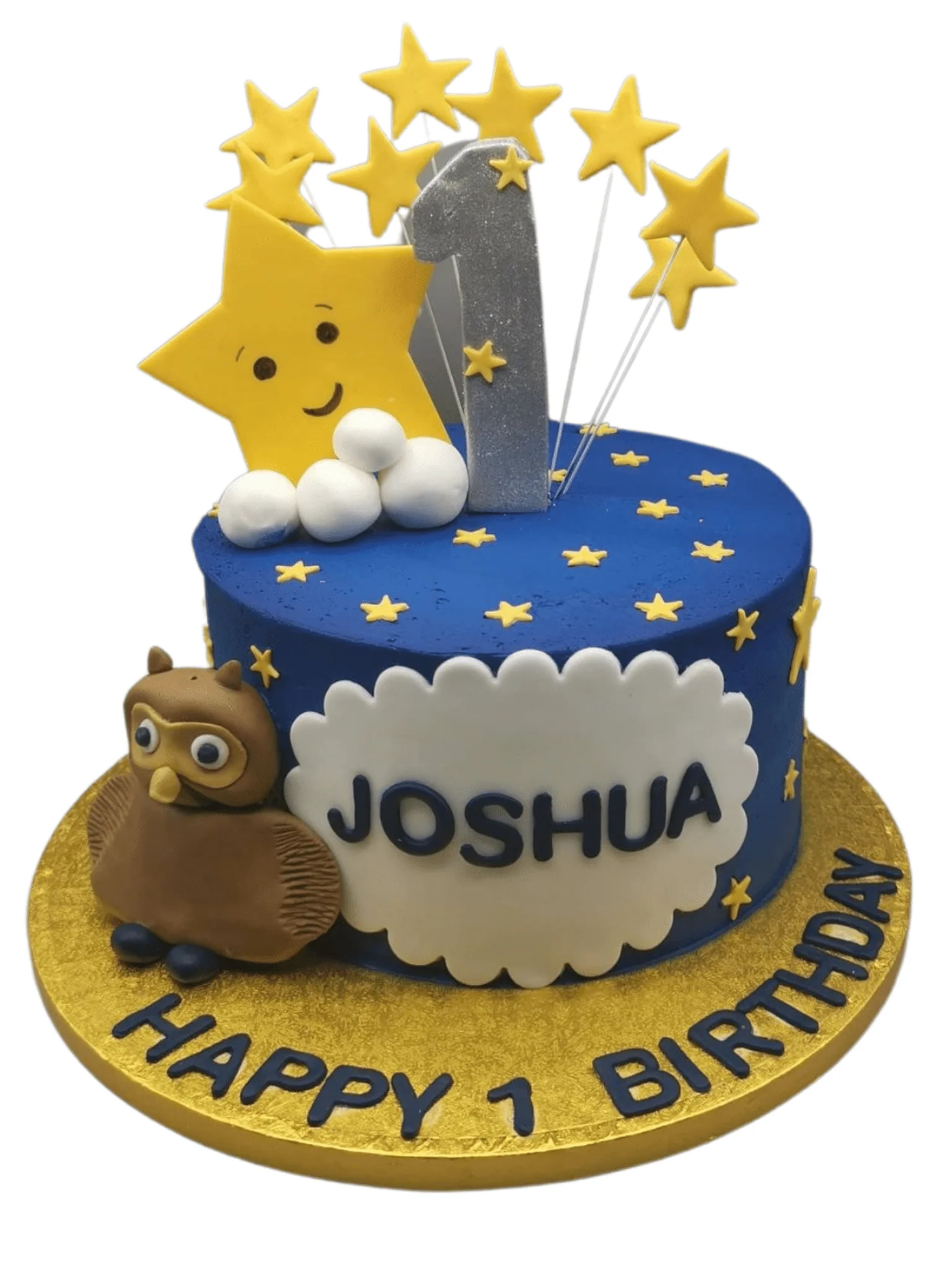 Nighty-Night Sky and Stars Cake