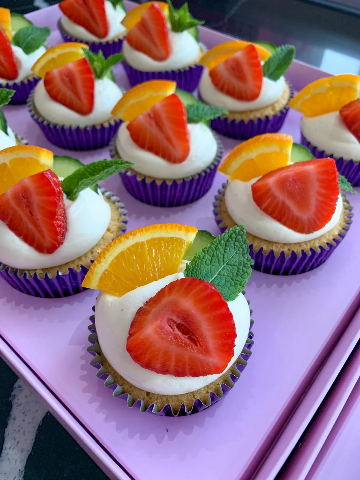 Pimms Inspired Cupcakes (non-alcoholic) - Image 3