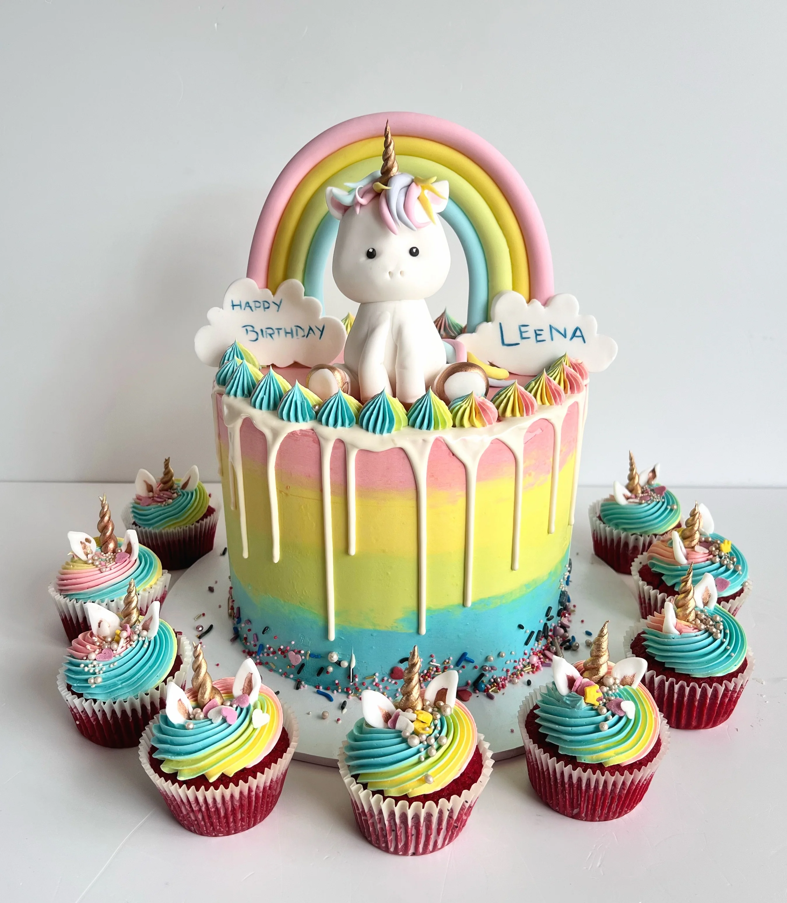 Rainbow Unicorn Cake (48 hours notice required)