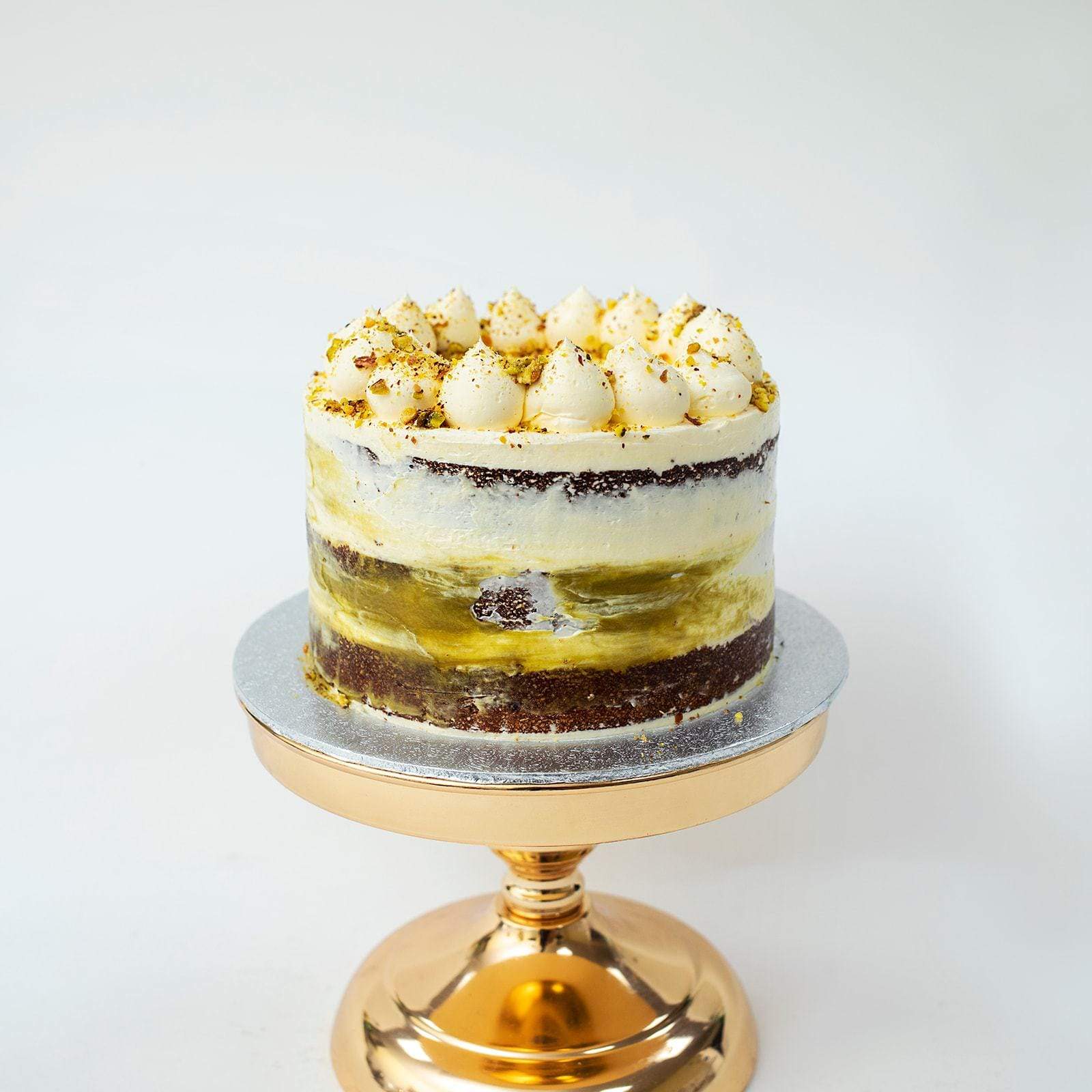 Semi Naked Pistachio Cake