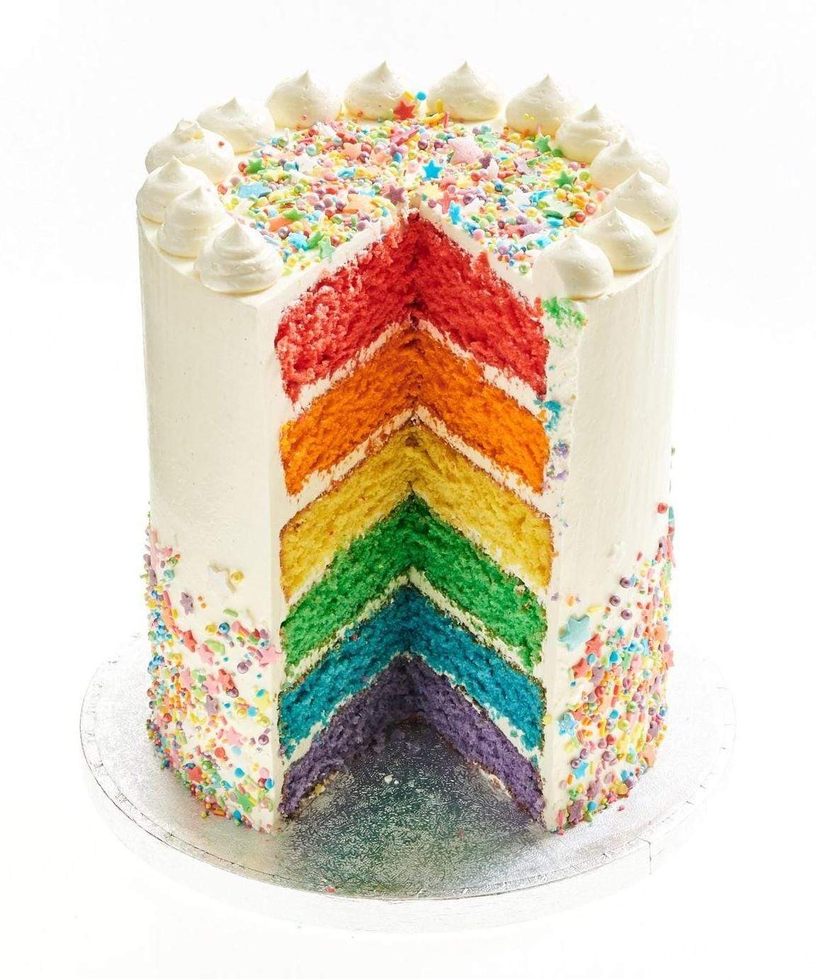Somewhere Over the Rainbow Cake