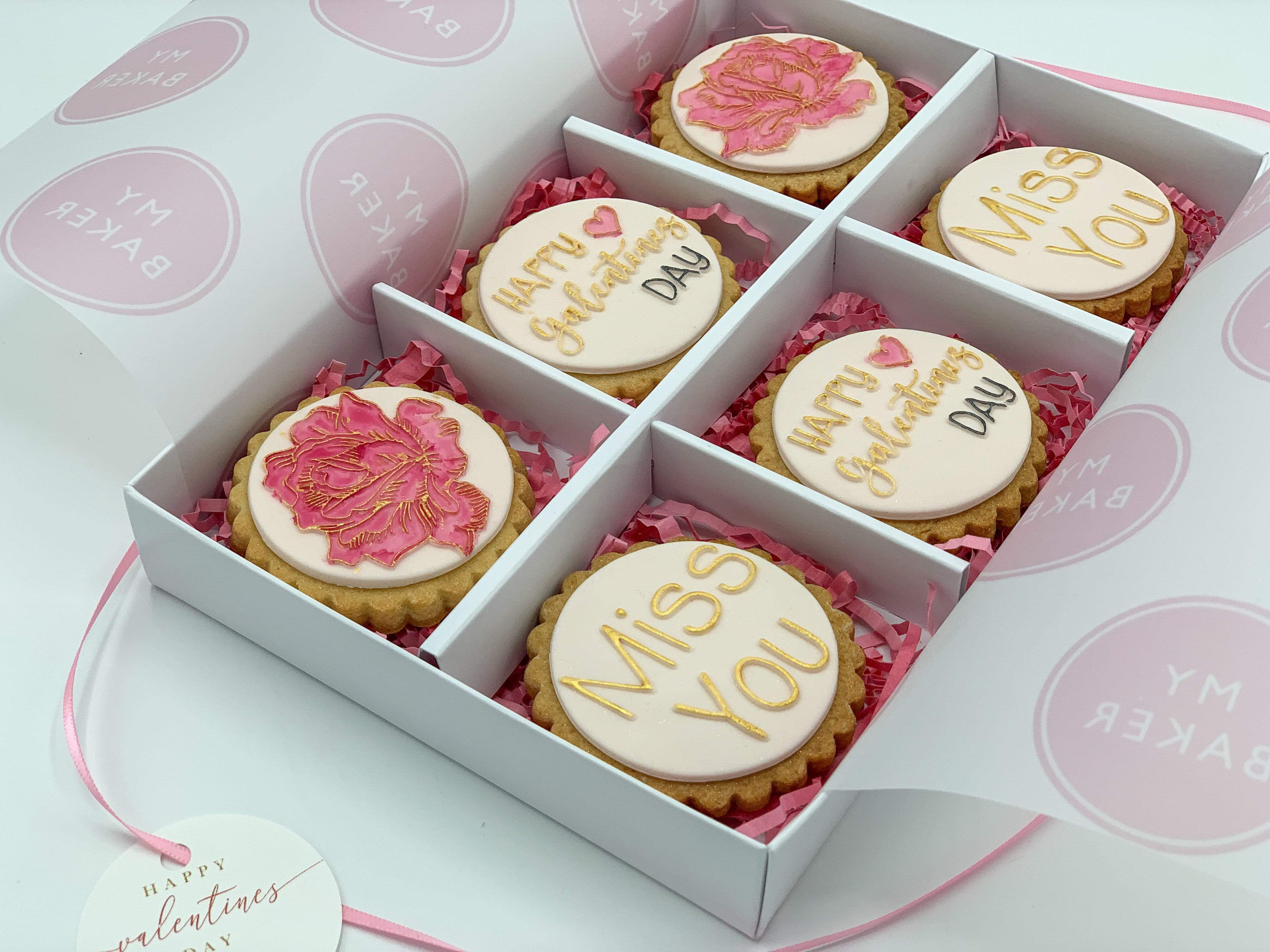 Valentine's or Galentine's Day Decorated Cookies