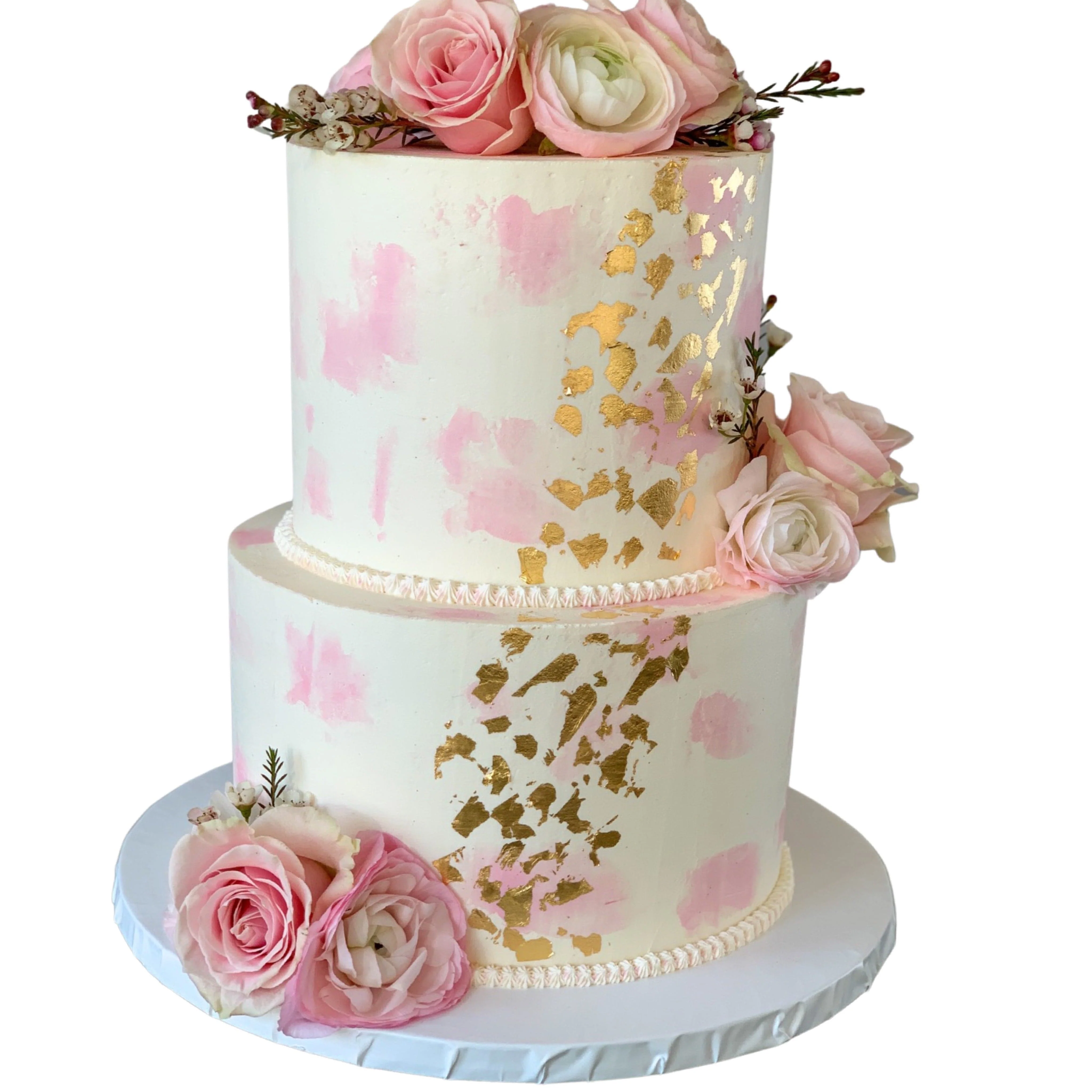 Watercolour to Canvas Wedding Cake - Image 3
