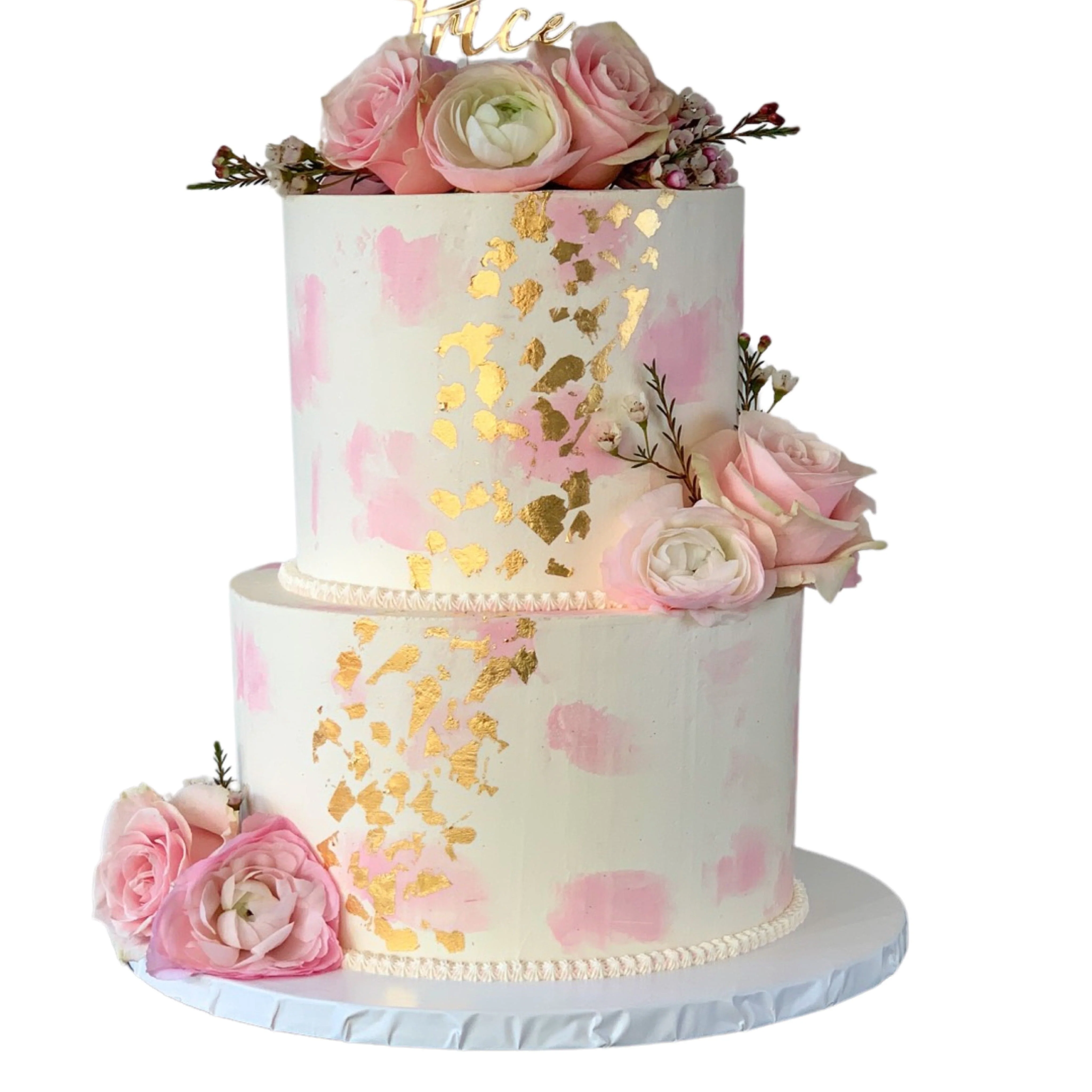 Watercolour to Canvas Wedding Cake - Image 4